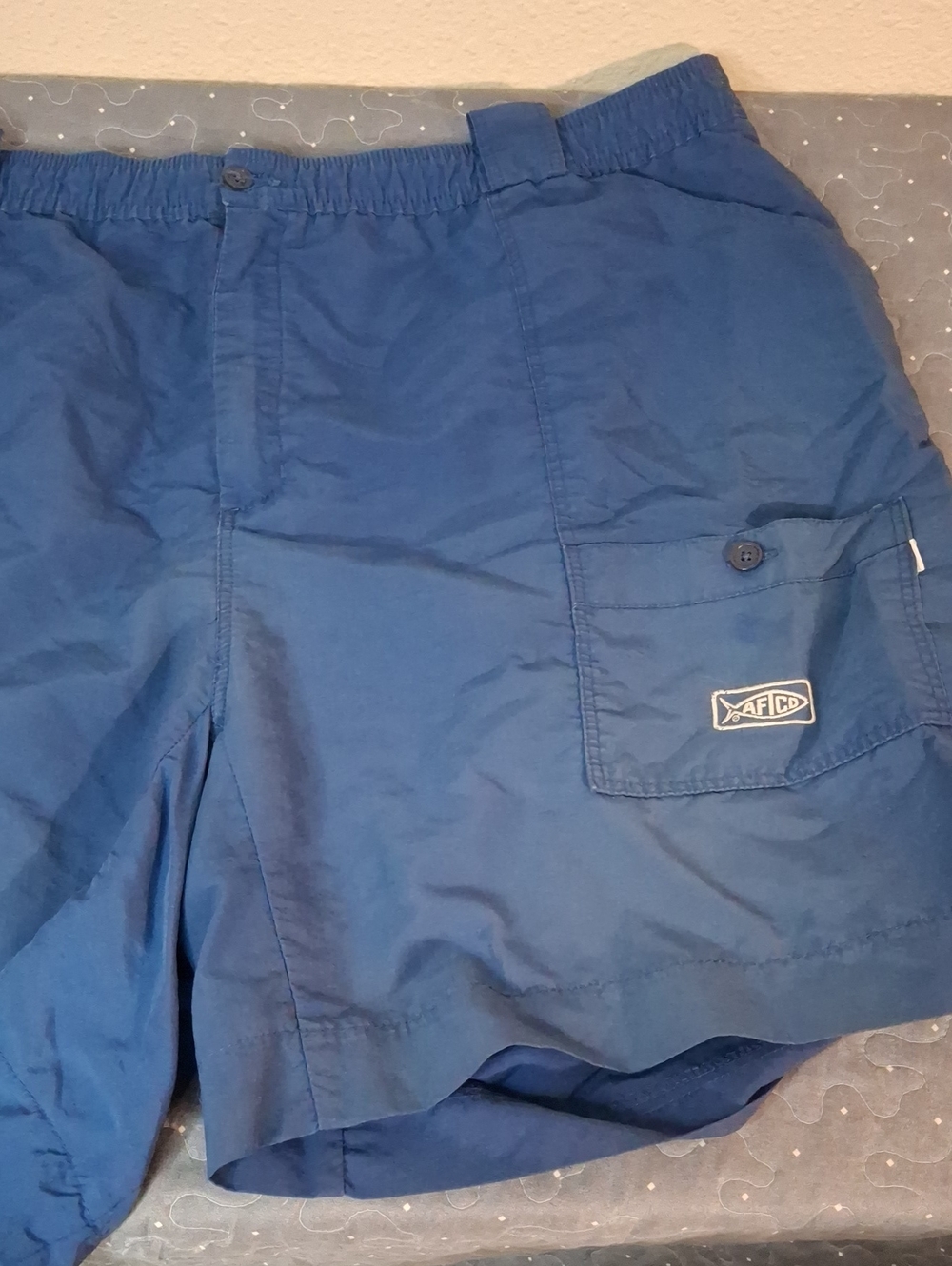 AFTCO Navy Blue Cargo Shorts Size 46
